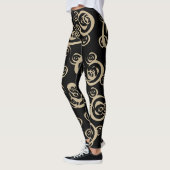 elegante Spiralmuster Leggings (Links)