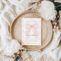 Elegante Spitze Rosa Schleife Brautparty