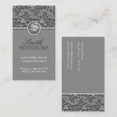 Elegante Spitze-Visitenkarten Visitenkarte (Vorne/Hinten)