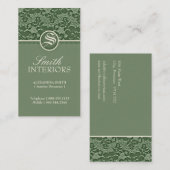 Elegante Spitze-Visitenkarten Visitenkarte (Vorne/Hinten)