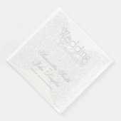 Elegante Spitzen Gray & White Moderne Minimalistis Serviette (Ecke)