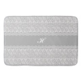 Elegante Spitzen mit (oder ohne) Initial Badematte (Vorderseite)