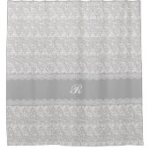 Elegante Spitzen mit (oder ohne) Initial Duschvorhang (Vorderseite)