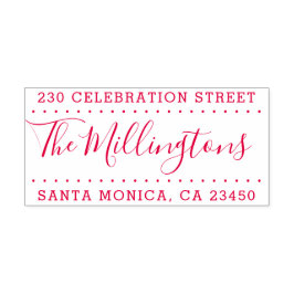 Elegante Split Address Self-Inking-Rücksendeadress Permastempel