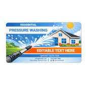 Elegante Split Wohnungsdruckreinigung Design (Vorne)