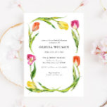 Elegante Spring Blume Tulip Brautparty Einladung<br><div class="desc">Elegante Spring Blume Tulip Bridal Dusche</div>