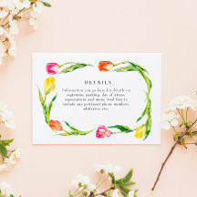 Elegante Spring Blume Tulip Brautparty