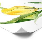 Elegante Spring Blume Tulip Brautparty Signatur Poster (Ecke)