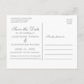 Elegante Spring Floral Blush Peony Wedding Ankündigungspostkarte (Rückseite)