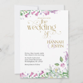 Elegante Spring Florals Hochzeit Einladung