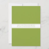 Elegante Spring Tulips Bridal Dusche Einladung (Rückseite)