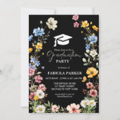 Elegante Spring Wildblume Abschluss Einladung (Vorderseite)