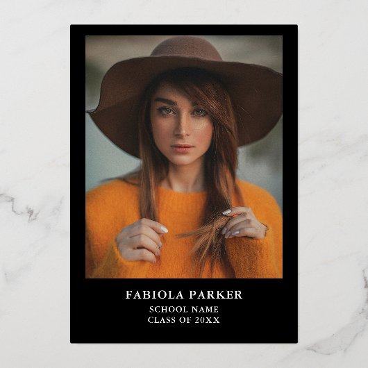 Elegante Spring Wildblume Abschluss Folieneinladung (Rückseite)