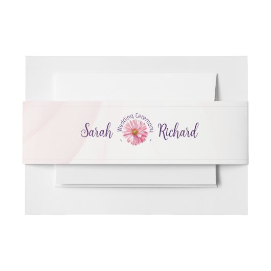 Elegante Spring Wildblume Floral Wedding Einladungsbanderole (Vorderseite Beispiel)