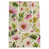 Elegante Springtime-Blume Mittlere Geschenktüte (Rückseite)