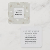 Elegante Square Business Card Design Unternehmer Quadratische Visitenkarte (Vorne/Hinten)