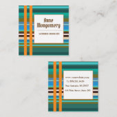 Elegante Square Business Card Quadratische Visitenkarte (Vorne/Hinten)