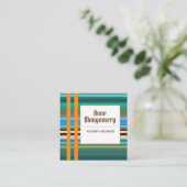 Elegante Square Business Card Quadratische Visitenkarte (Stehend Vorderseite)