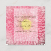 Elegante Square Business Card Quadratische Visitenkarte (Rückseite)