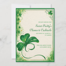 Elegante St. Patrick's Day-Party-Einladung
