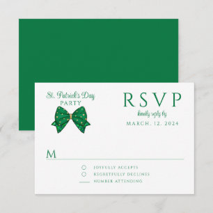 Elegante St. Patrick's Day-Party zum Feiern RSVP Karte