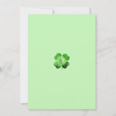 Elegante St.-Patricks-Party Einladung (Rückseite)