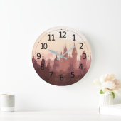 Elegante Stadt Prag - Akrylkunstwerk | Große Wanduhr (Zuhause)