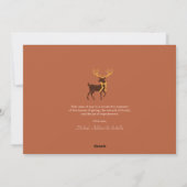 Elegante Stag Arch Foto Weihnachtskarte Feiertagskarte (Rückseite)