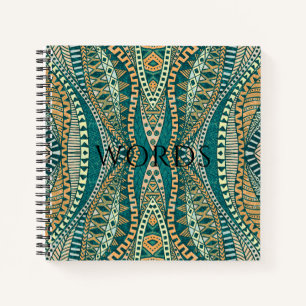 Elegante Stammesmotive Notizblock