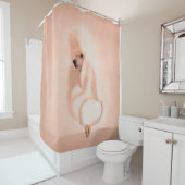 Elegante Standard-Whitepaper Duschvorhang (Beispiel)