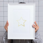 Elegante Star Real Foliendrucke