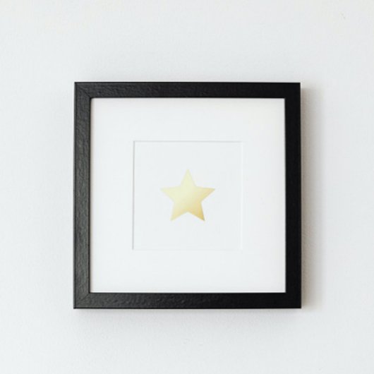 Elegante Star Real Gold Foliendrucke