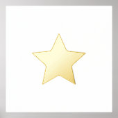 Elegante Star Real Gold Foliendrucke (Vorderseite)