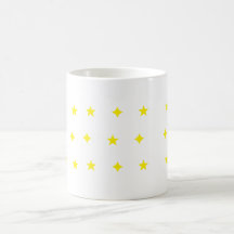 Elegante Star & Sparkle Muster Tasse