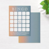 Elegante Starfish 5x5 Brautparty Bingo Card (Schreibtisch)