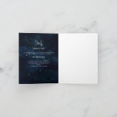 Elegante Starry night Wedding Einladung Modern (Innenseite)