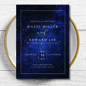 Elegante Starry night Wedding Einladung Modern