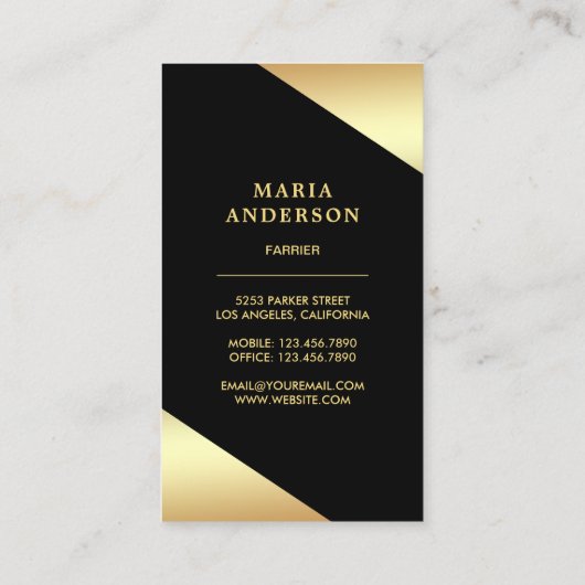 Elegante Stars Confetti Imitats Visitenkarte (Rückseite)