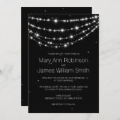 Elegante Stars für Hochzeiten Einladung (Vorne/Hinten)