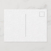 Elegante staubblaue Blumen-Kunst-Postkarte Feiertagspostkarte (Rückseite)