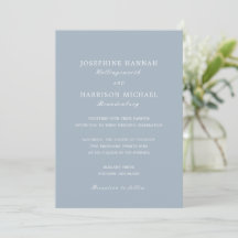 Elegante staubblaue traditionelle Hochzeit