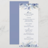Elegante staubblaue und hellblaue Blumenkunst (Vorne/Hinten)