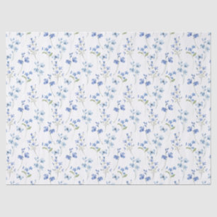 Elegante staubblaue Wildblume Seidenpapier