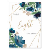 Elegante, staubige Goldmedaille Tischnummer (Vorderseite)