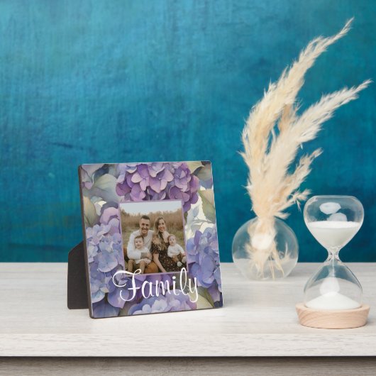 Elegante, staubige, lila Hydrangeas Fotoplatte (InSitu)