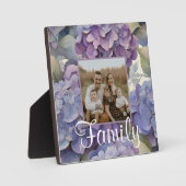 Elegante, staubige, lila Hydrangeas Fotoplatte (Vorderseite)