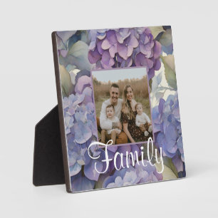 Elegante, staubige, lila Hydrangeas Fotoplatte