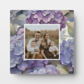 Elegante, staubige, lila Hydrangeas Fotoplatte (Vorderseite)