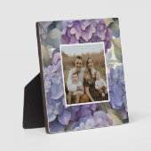 Elegante, staubige, lila Hydrangeas Fotoplatte (Vorderseite)