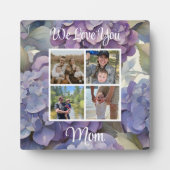 Elegante, staubige, lila Hydrangeas Fotoplatte (Vorderseite)